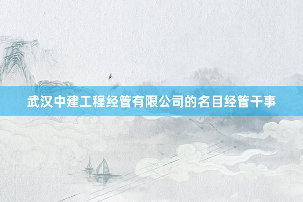 武汉中建工程经管有限公司的名目经管干事